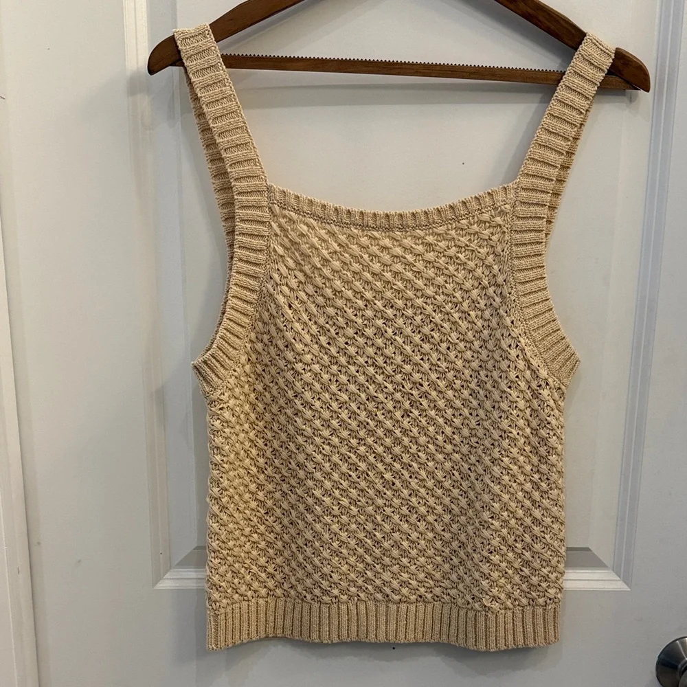 J. Crew Beige Knit Tank Top - Picture 2 of 5